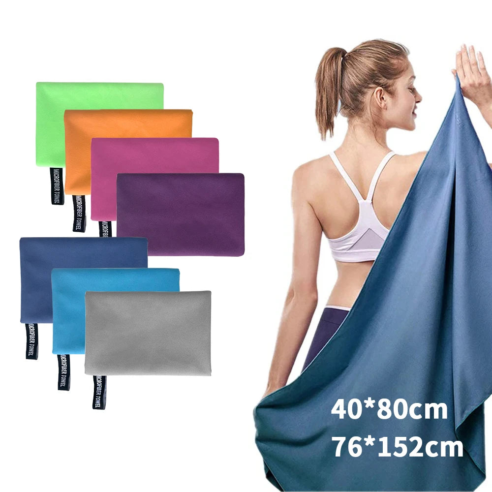 Premium Quick-Drying Microfiber Towel for Sports and Outdoor Use - Ultra-Absorbent and Compact Design