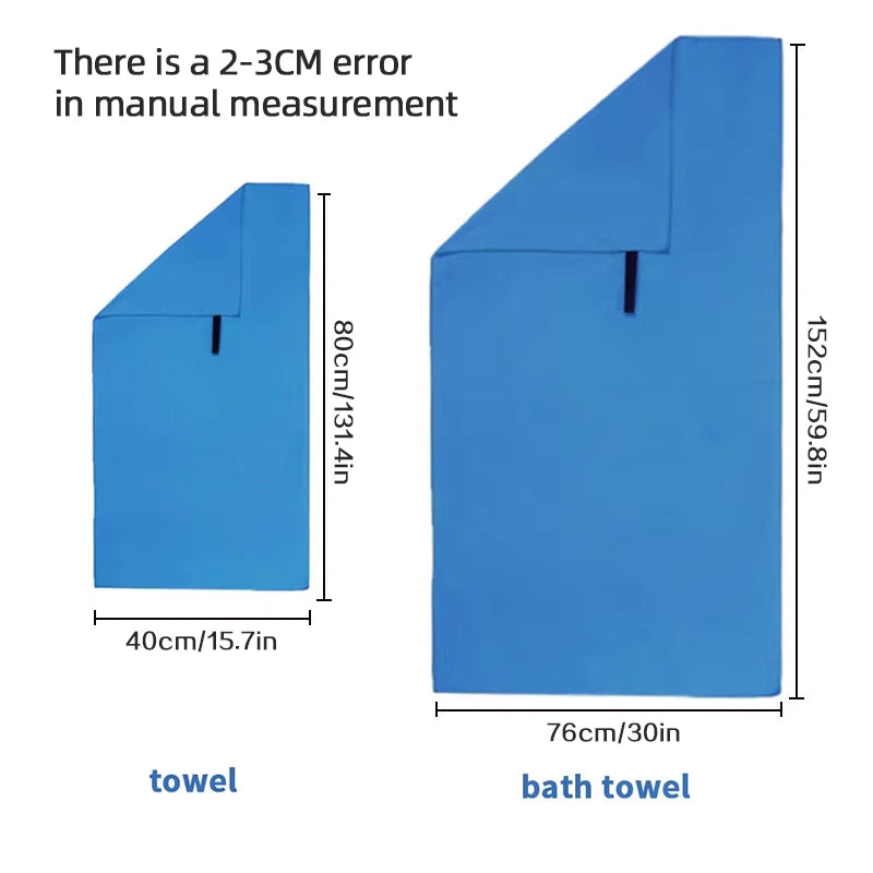 Premium Quick-Drying Microfiber Towel for Sports and Outdoor Use - Ultra-Absorbent and Compact Design