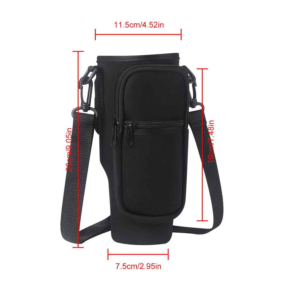 Neoprene Water Bottle Carrier Bag with Phone Pocket for Stanley 40oz Tumbler