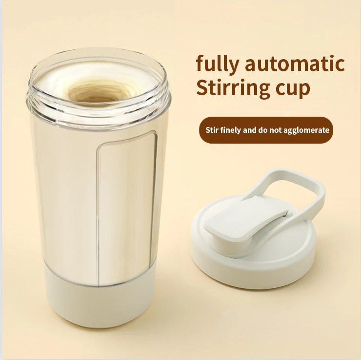 Self-Stirring Rechargeable Shaker Cup for Protein and Meal Replacement Drinks - Portable Mixing Solution