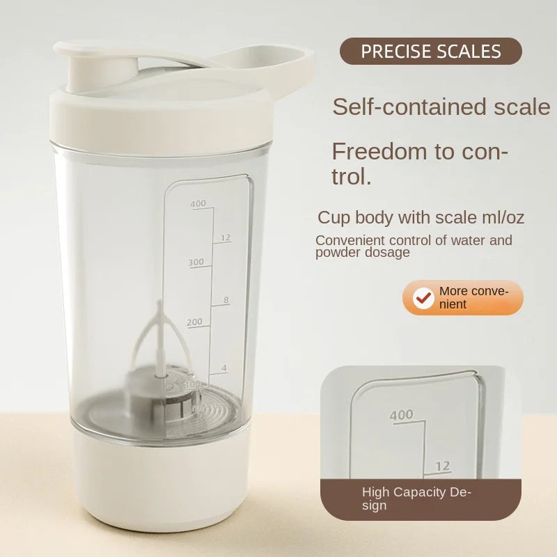 Self-Stirring Rechargeable Shaker Cup for Protein and Meal Replacement Drinks - Portable Mixing Solution