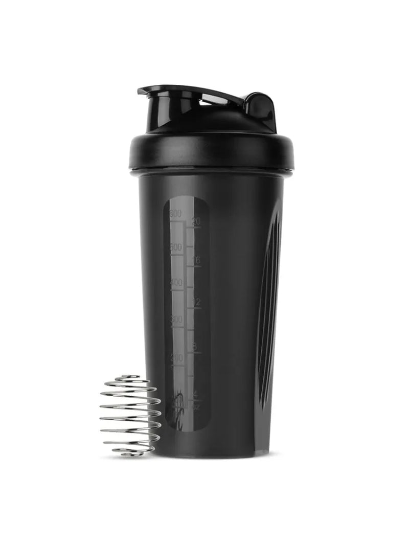 Premium 600ml Protein Shaker Bottle - 20oz Portable Fitness Solution for Athletes and Health Enthusiasts