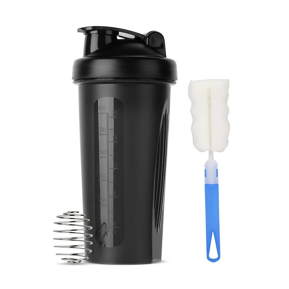 Premium 600ml Protein Shaker Bottle - 20oz Portable Fitness Solution for Athletes and Health Enthusiasts